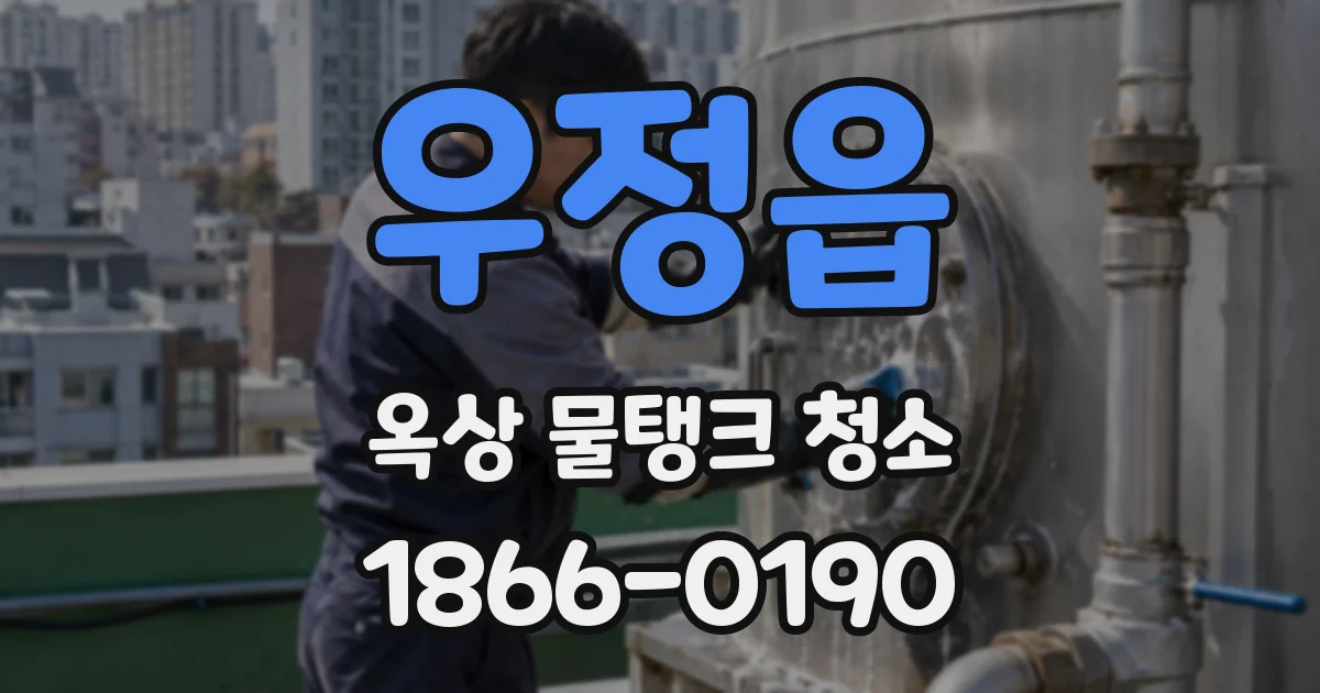 우정읍 옥상 물탱크 청소