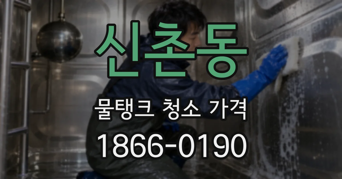 신촌동 물탱크 청소 가격