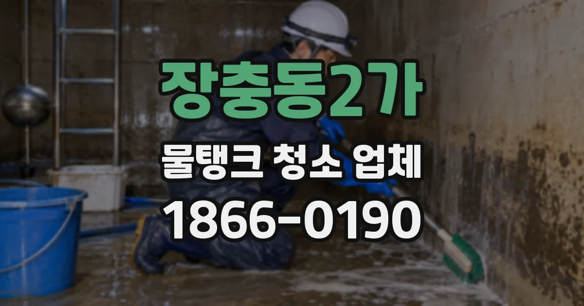 장충동2가 물탱크 청소 업체