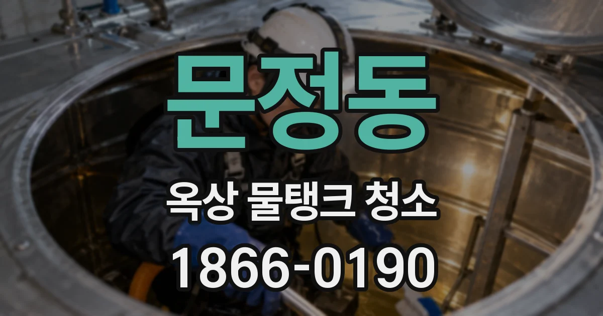 문정동 옥상 물탱크 청소