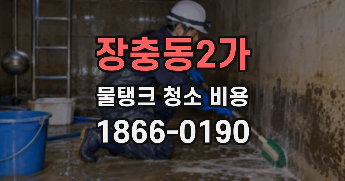 장충동2가 물탱크 청소 비용