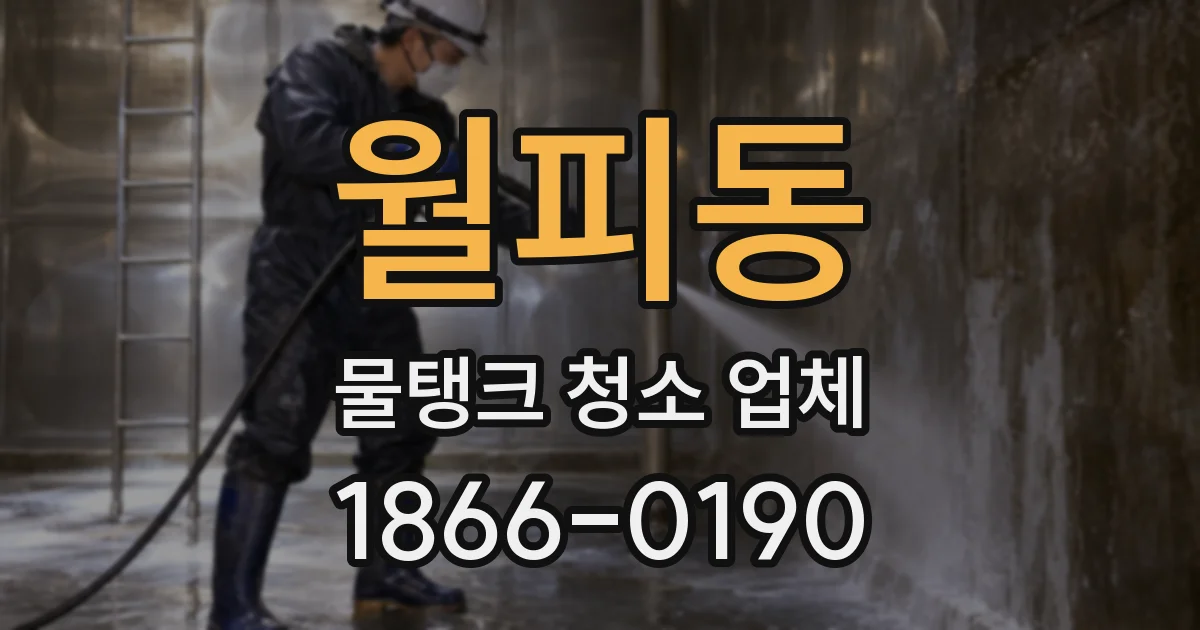 월피동 물탱크 청소 업체