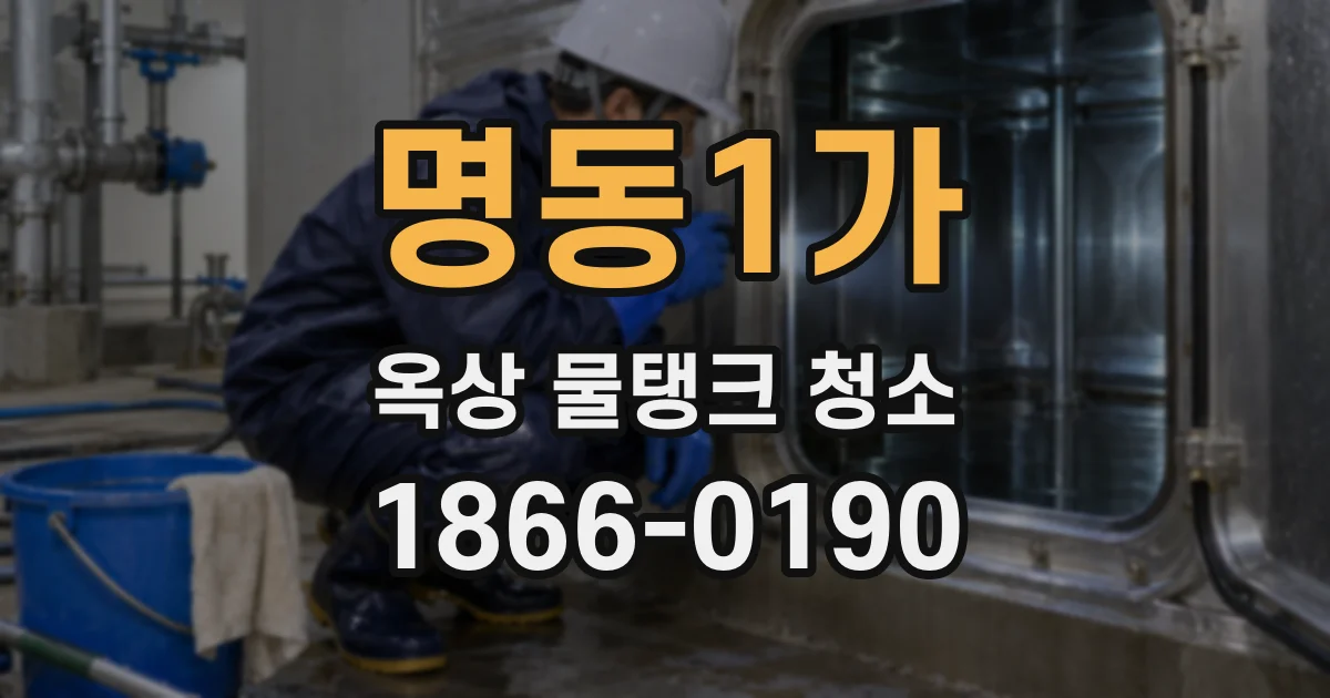 명동1가 옥상 물탱크 청소