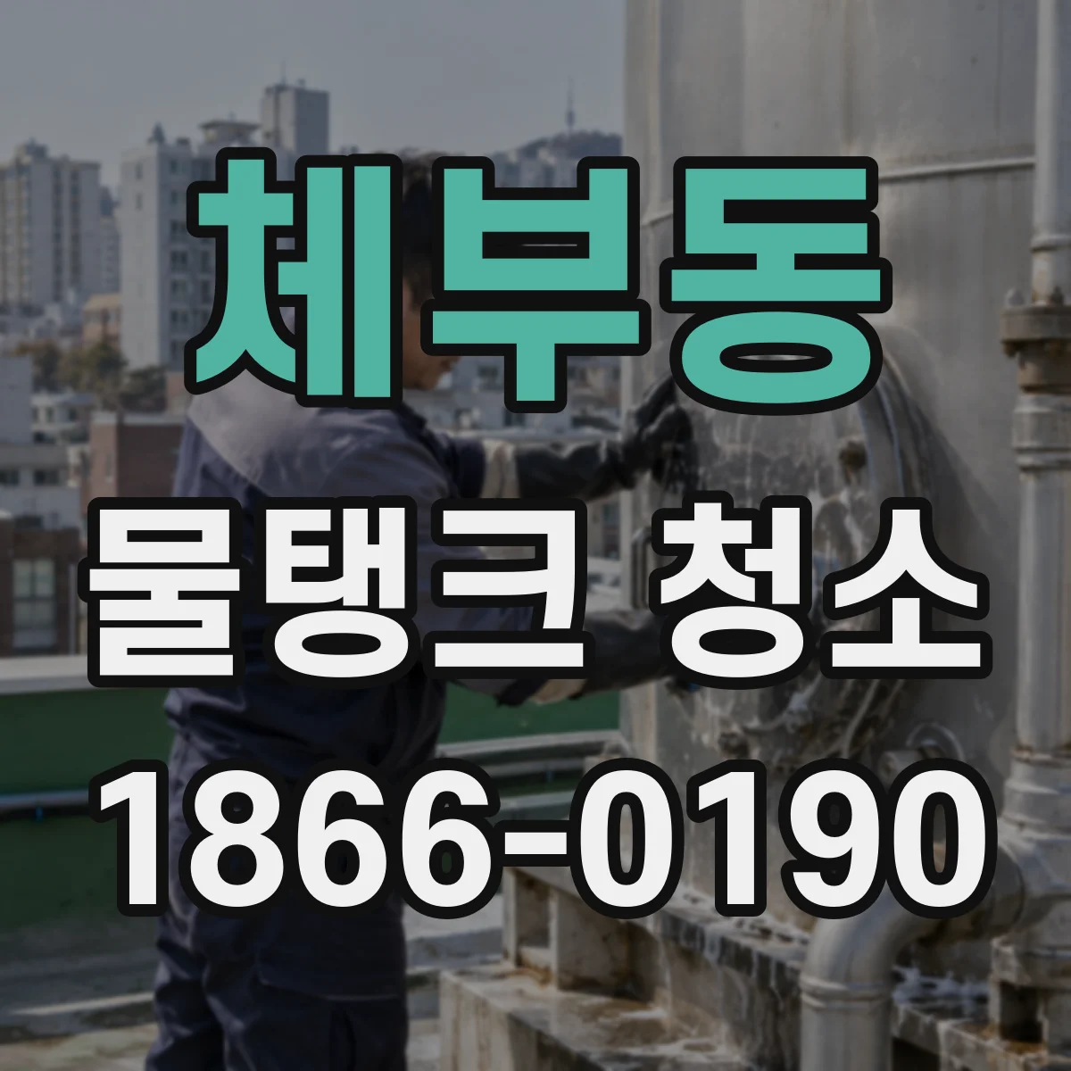 체부동 물탱크 청소