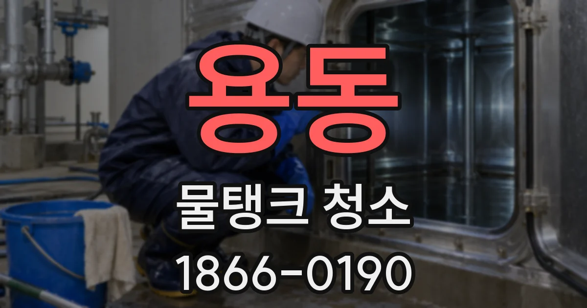 용동 물탱크 청소