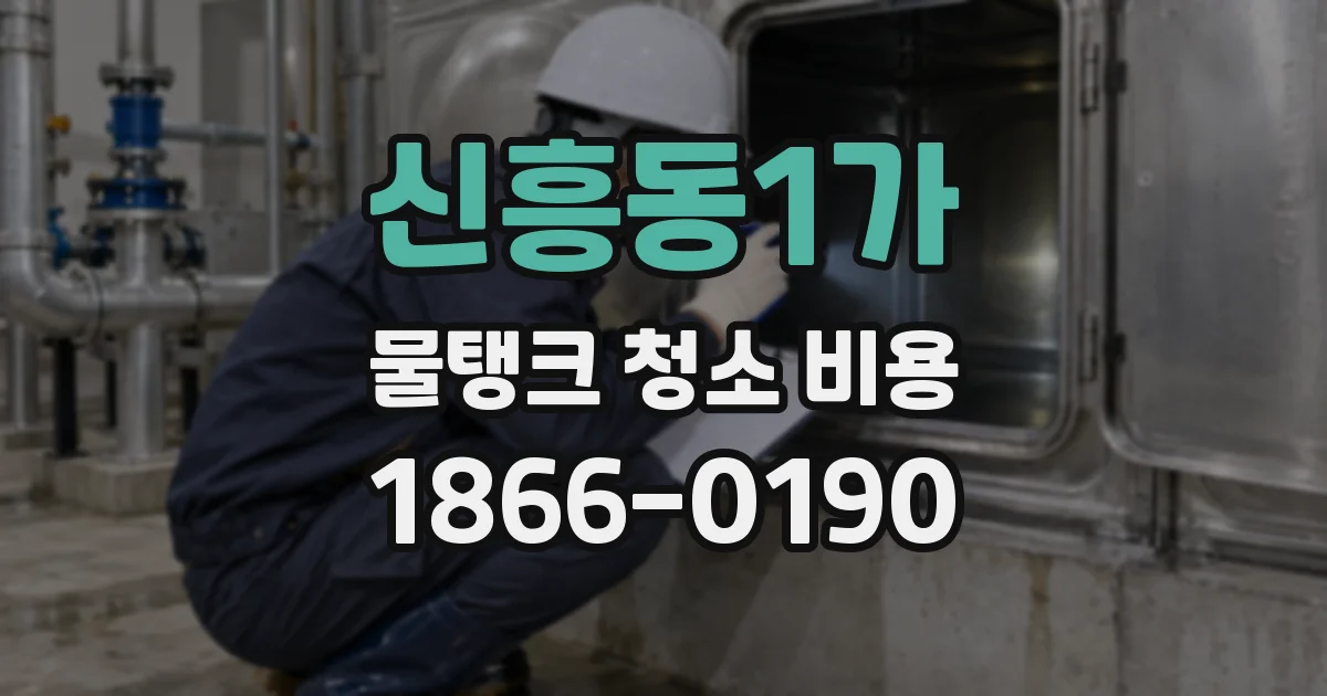 신흥동1가 물탱크 청소 비용