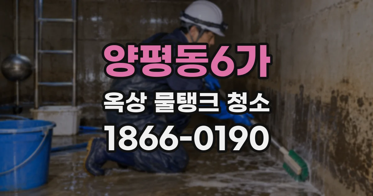 양평동6가 옥상 물탱크 청소