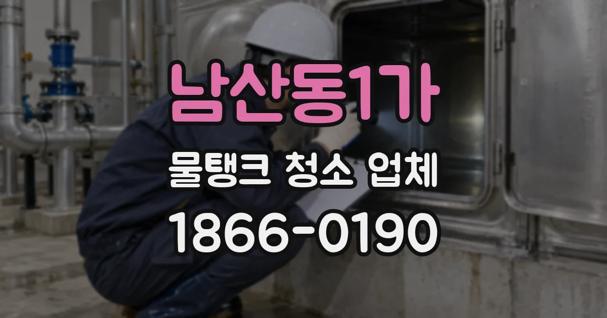 남산동1가 물탱크 청소 업체