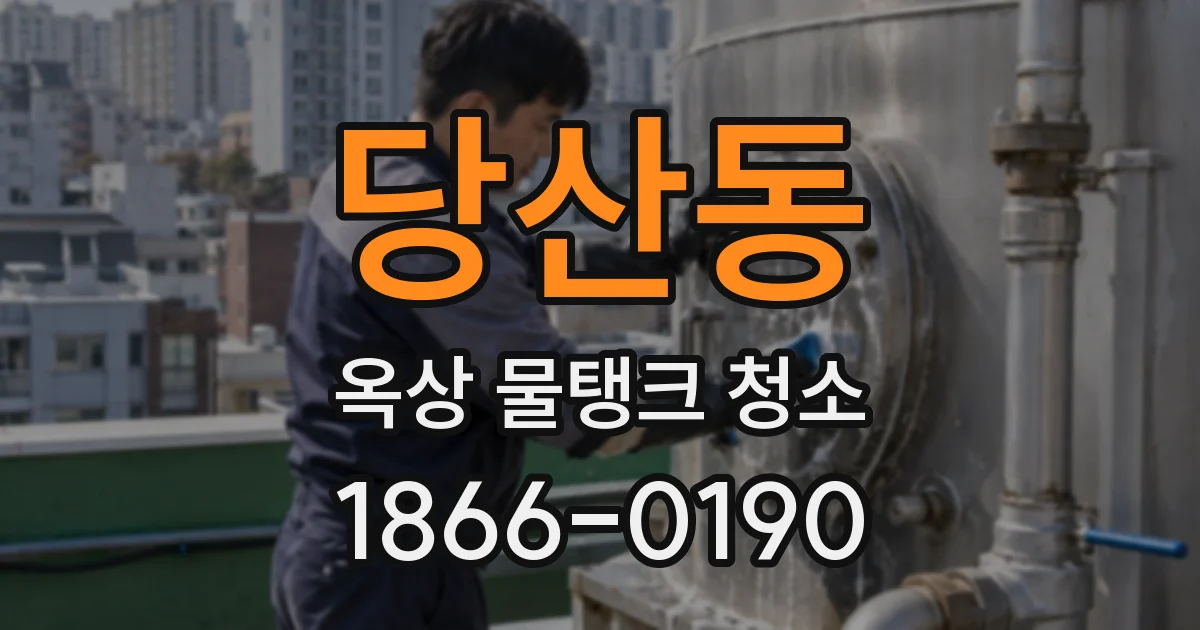 당산동 옥상 물탱크 청소
