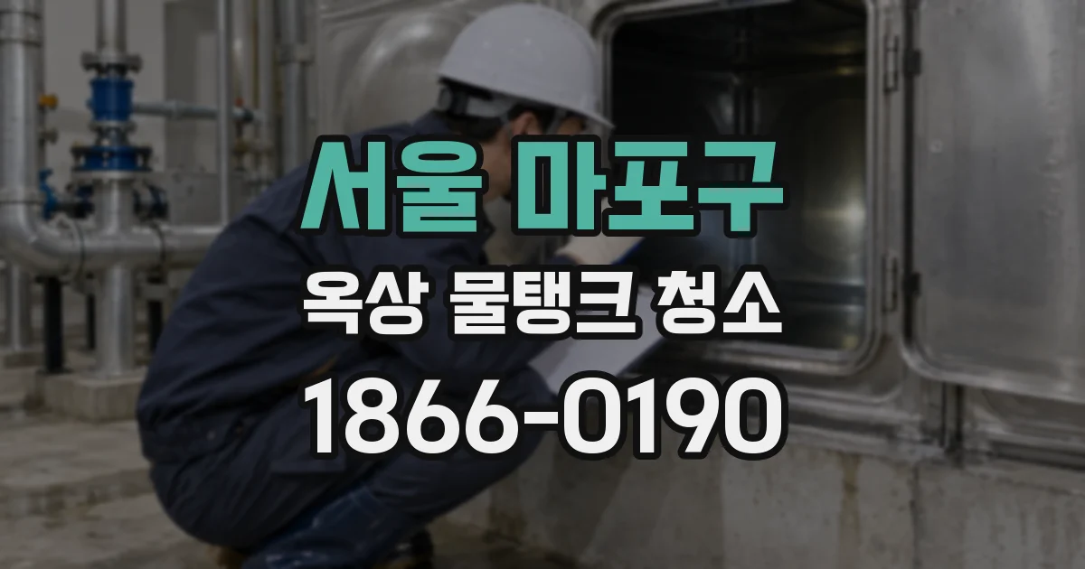 서울 마포구 옥상 물탱크 청소
