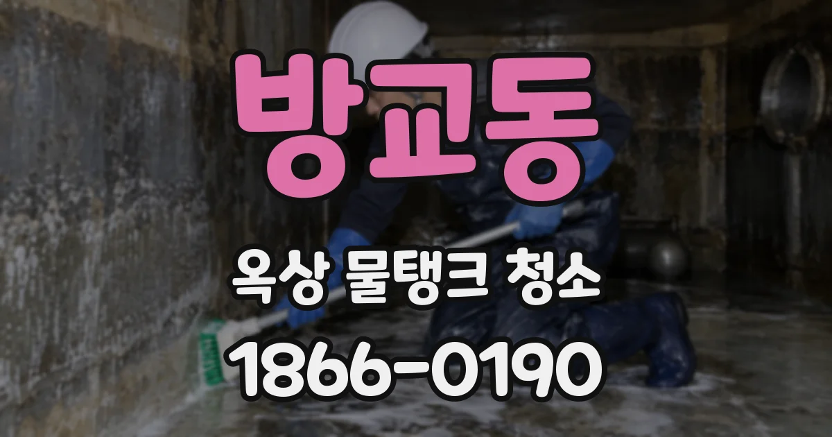 방교동 옥상 물탱크 청소
