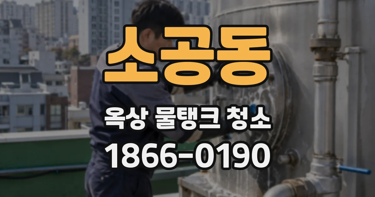 소공동 옥상 물탱크 청소