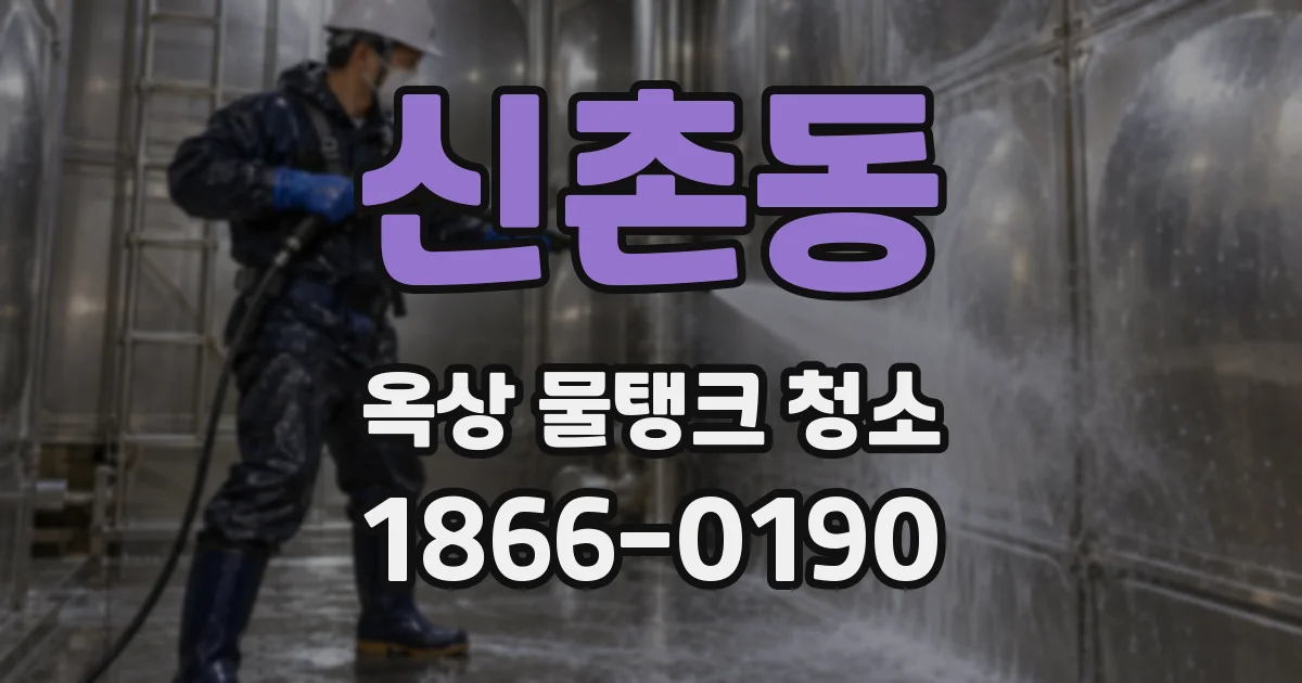 신촌동 옥상 물탱크 청소