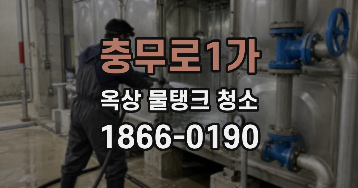 충무로1가 옥상 물탱크 청소
