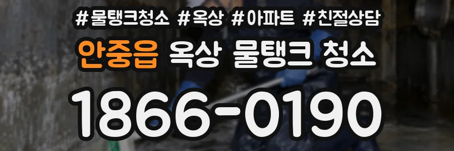 안중읍 옥상 물탱크 청소