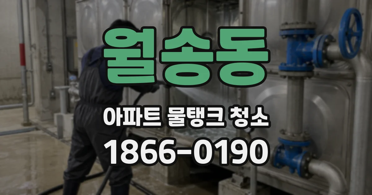 월송동 아파트 물탱크 청소
