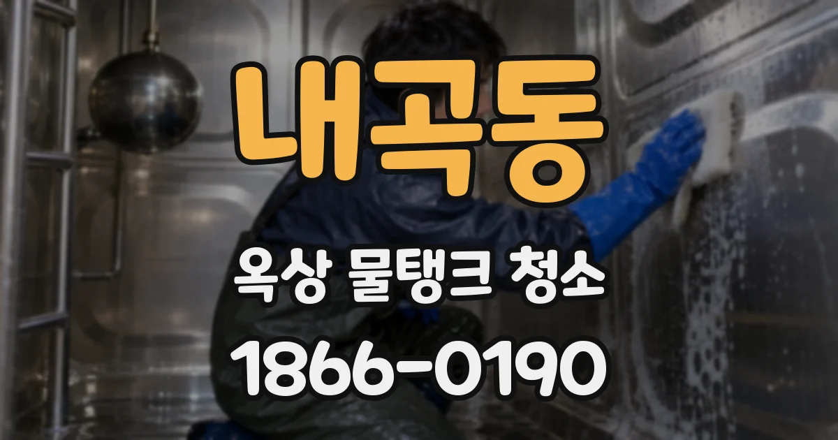 내곡동 옥상 물탱크 청소