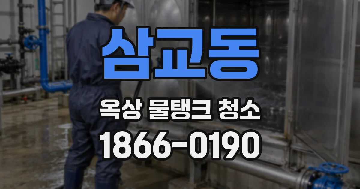 삼교동 옥상 물탱크 청소
