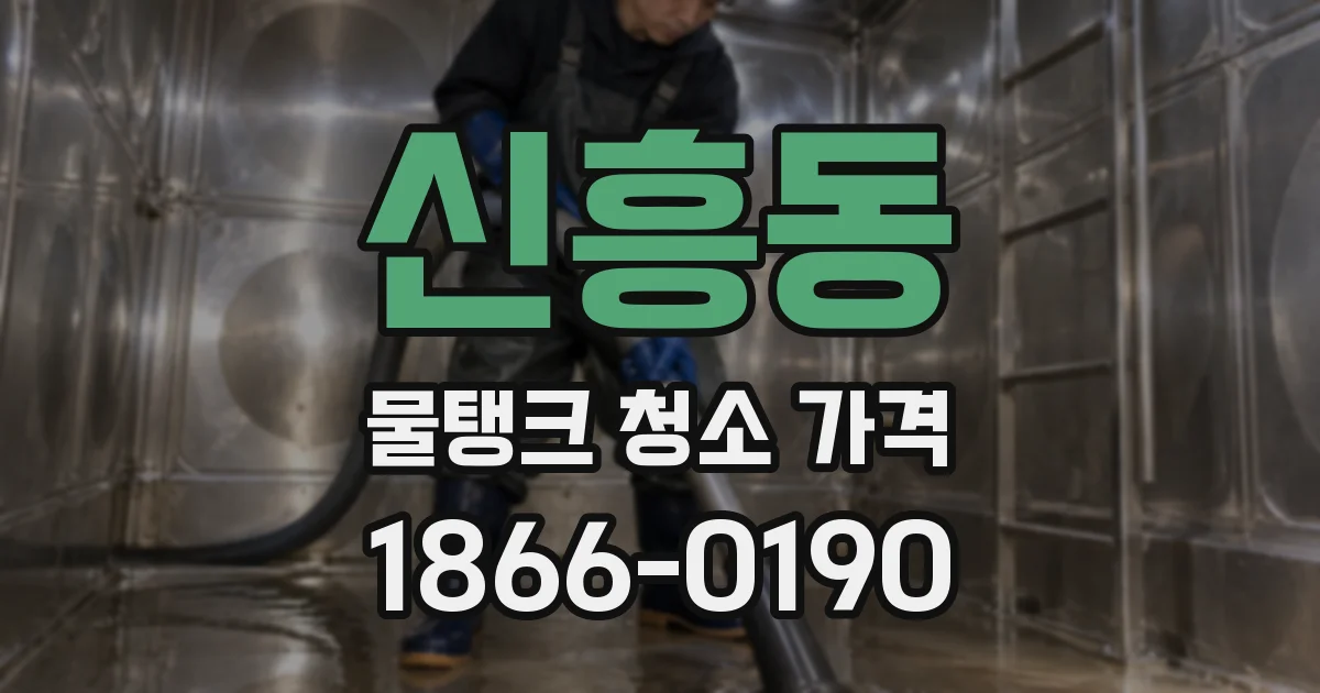신흥동 물탱크 청소 가격