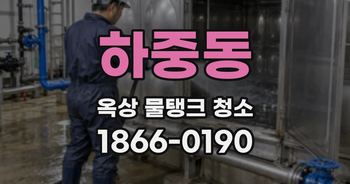 하중동 옥상 물탱크 청소