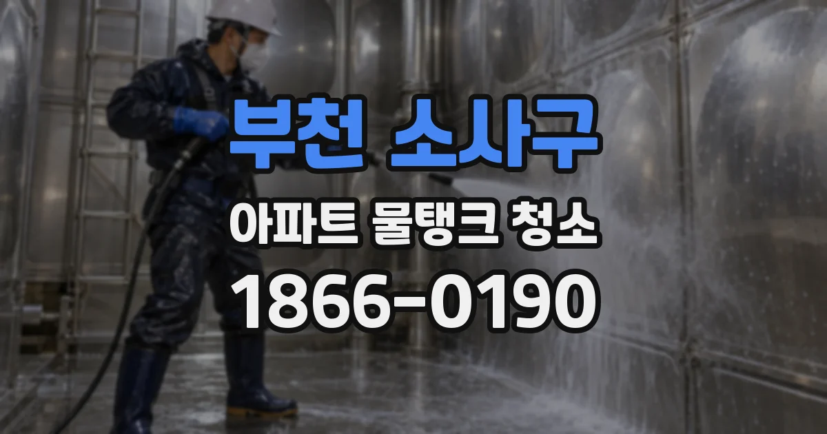 부천 소사구 아파트 물탱크 청소