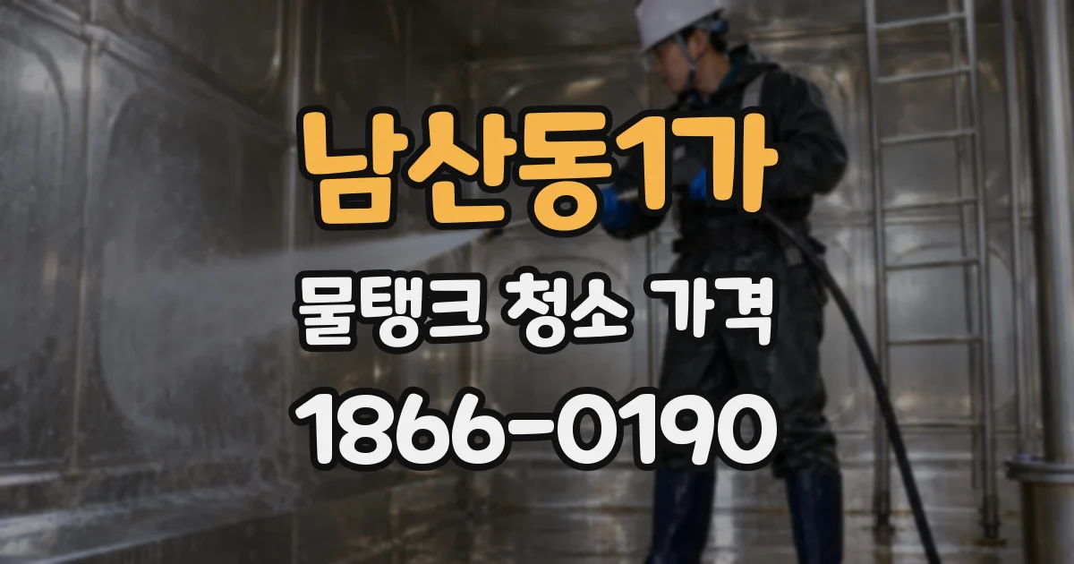남산동1가 물탱크 청소 가격