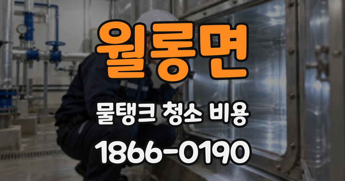 월롱면 물탱크 청소 비용