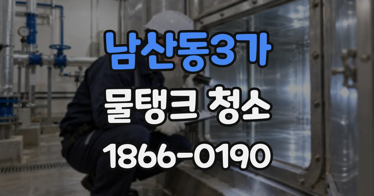 남산동3가 물탱크 청소