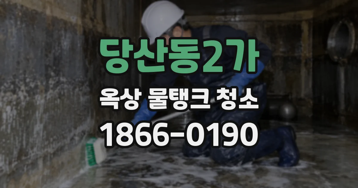 당산동2가 옥상 물탱크 청소