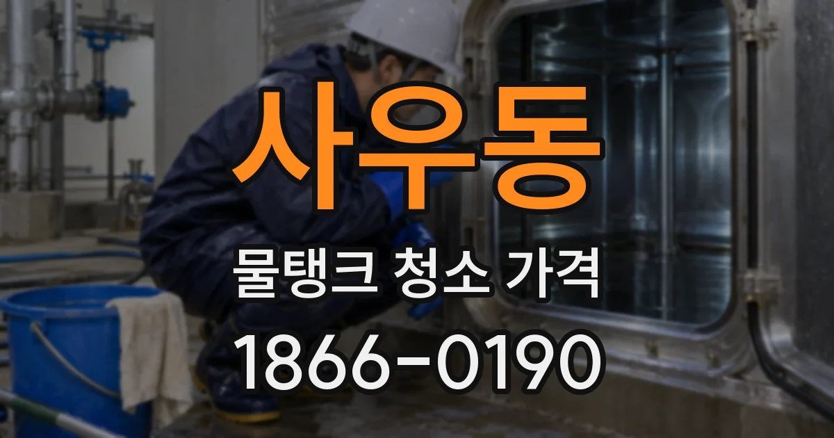 사우동 물탱크 청소 가격