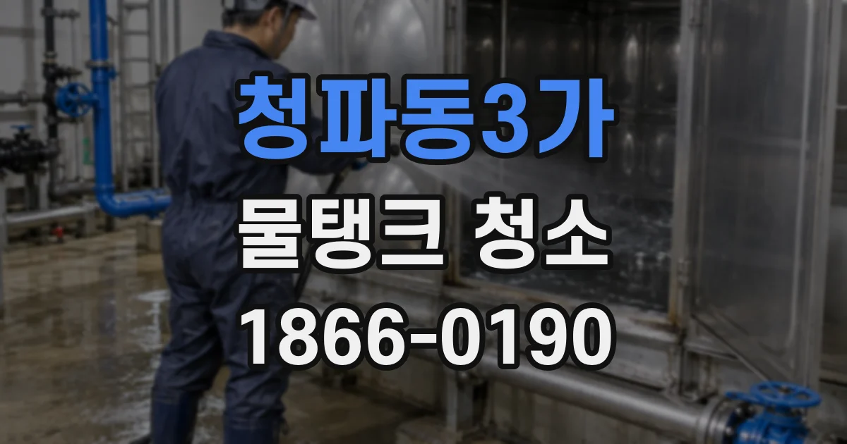 청파동3가 물탱크 청소