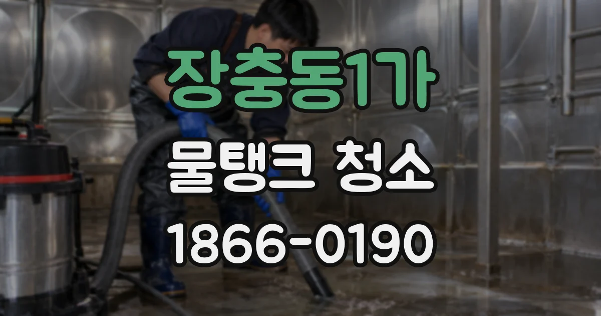 장충동1가 물탱크 청소