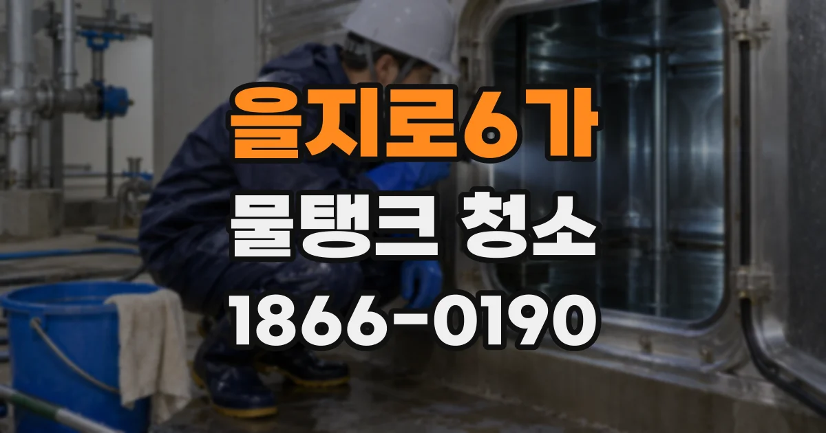 을지로6가 물탱크 청소