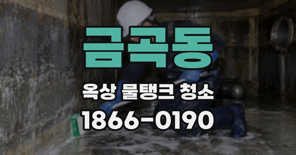 금곡동 옥상 물탱크 청소