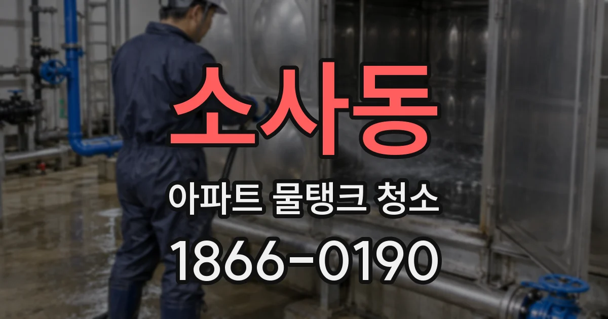 소사동 아파트 물탱크 청소
