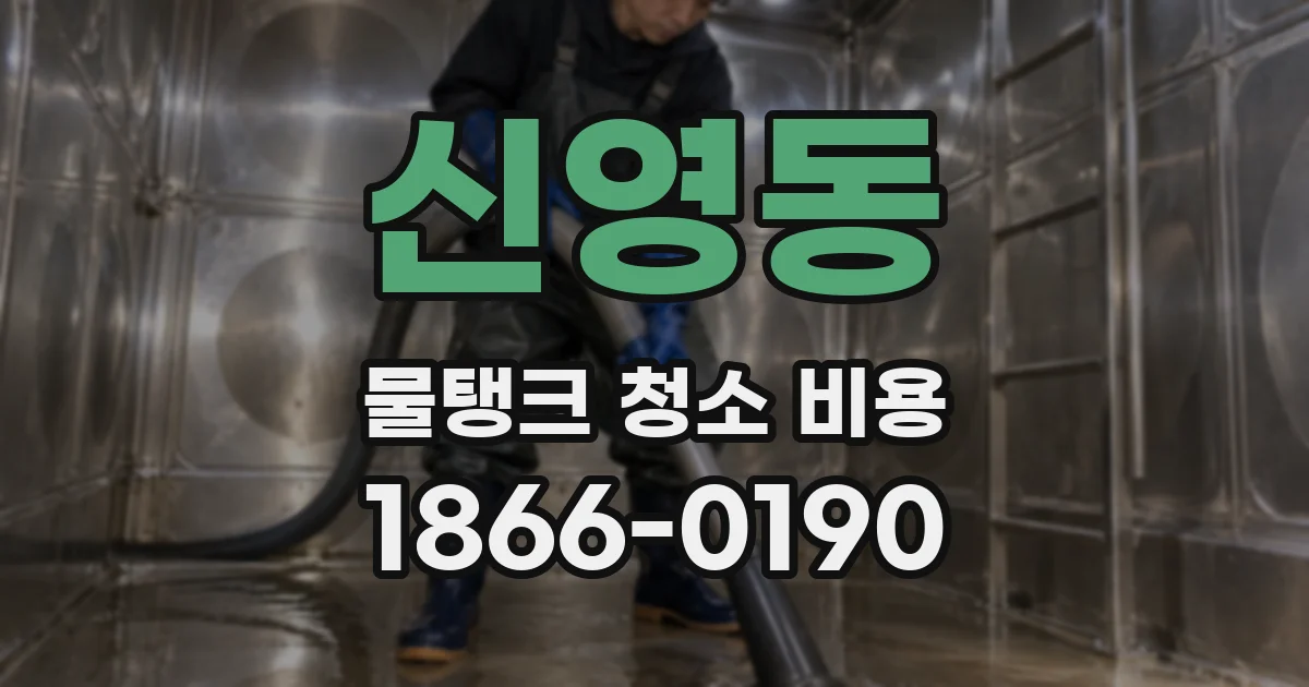신영동 물탱크 청소 비용