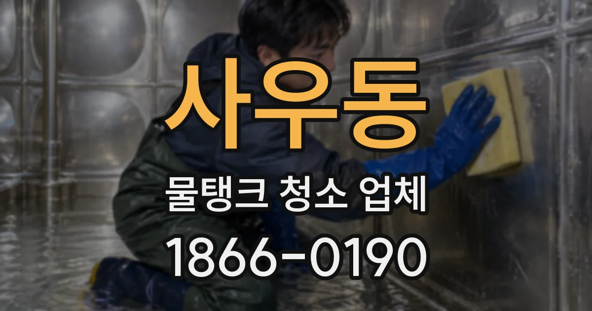 사우동 물탱크 청소 업체