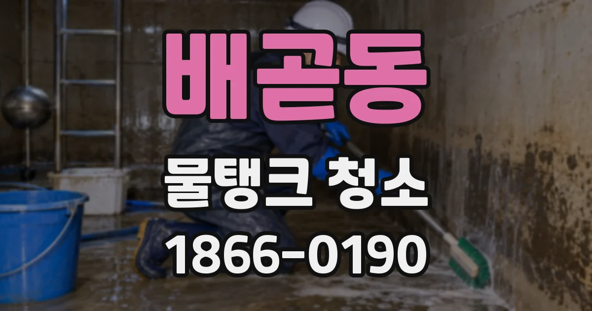 배곧동 물탱크 청소