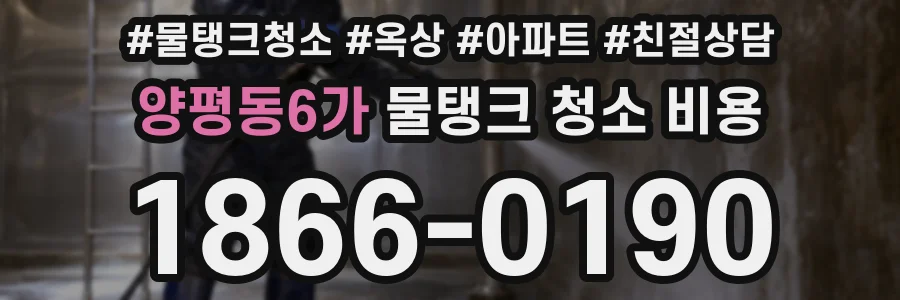 양평동6가 물탱크 청소 비용