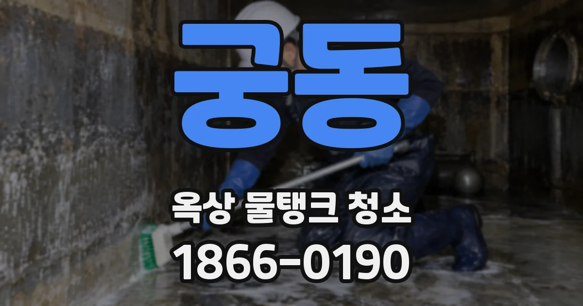 궁동 옥상 물탱크 청소