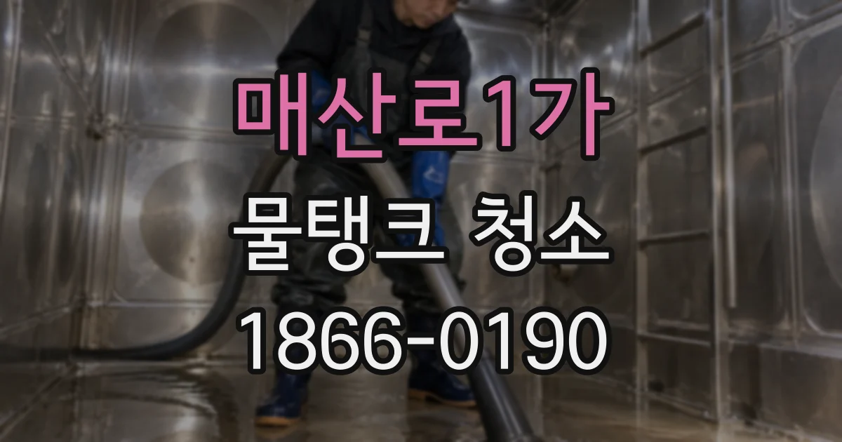매산로1가 물탱크 청소