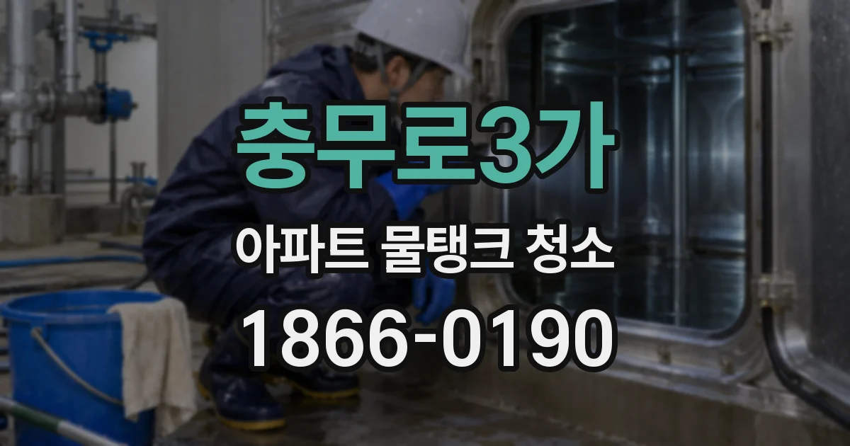 충무로3가 아파트 물탱크 청소