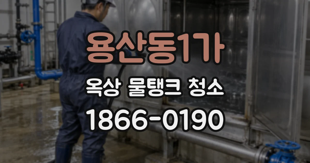 용산동1가 옥상 물탱크 청소