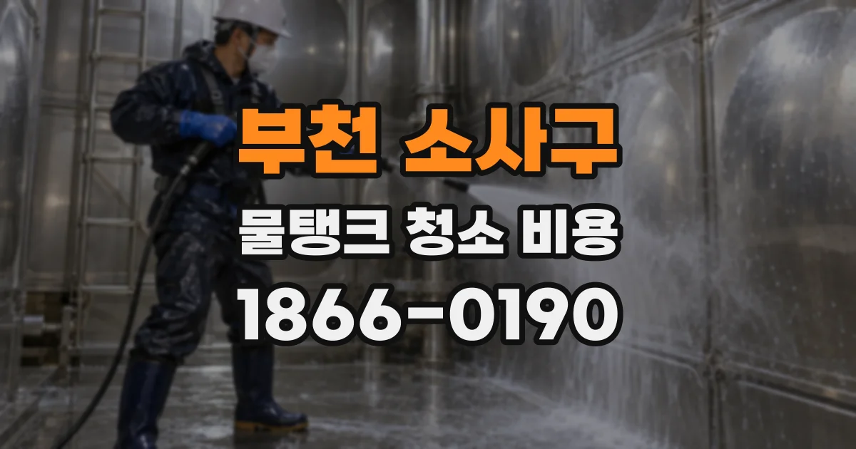 부천 소사구 물탱크 청소 비용