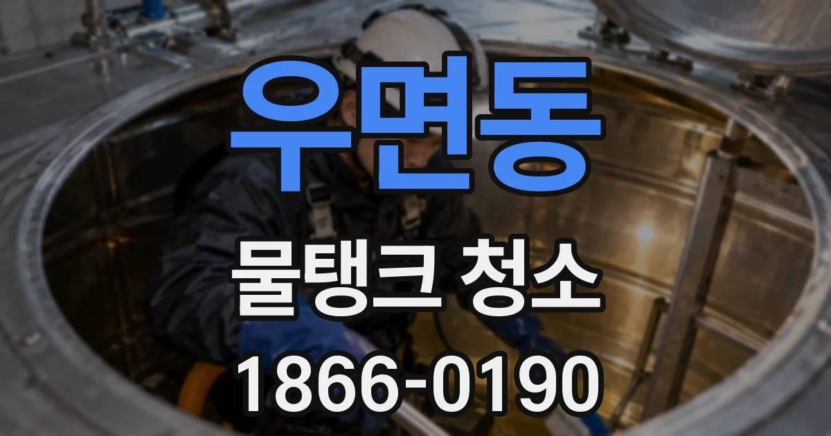 우면동 물탱크 청소