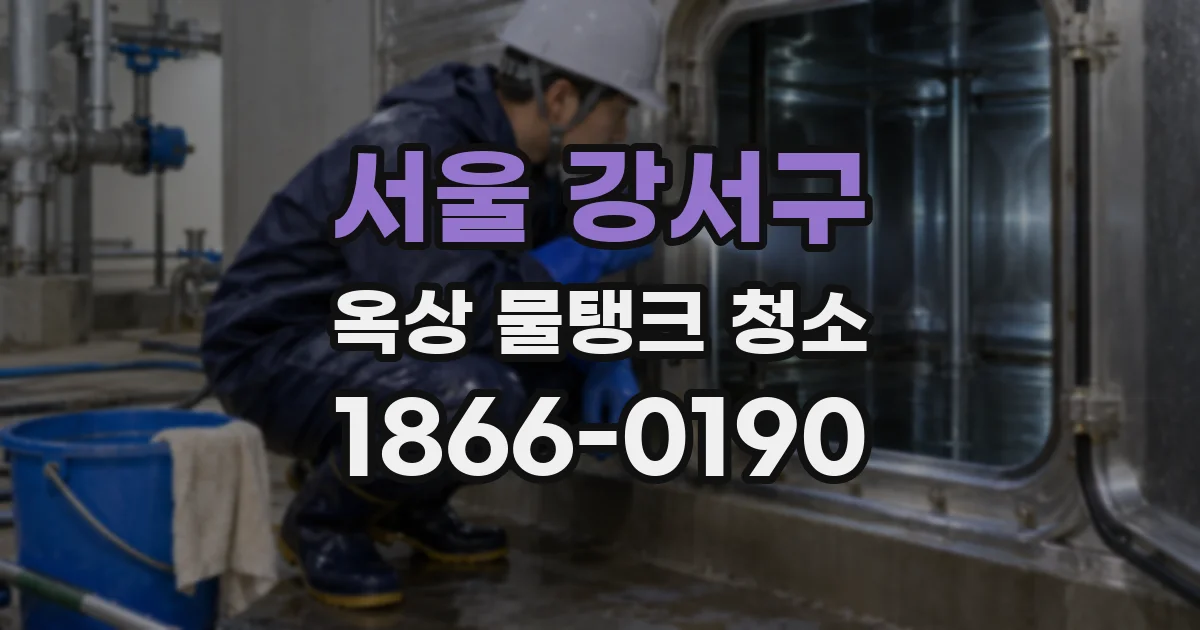 서울 강서구 옥상 물탱크 청소