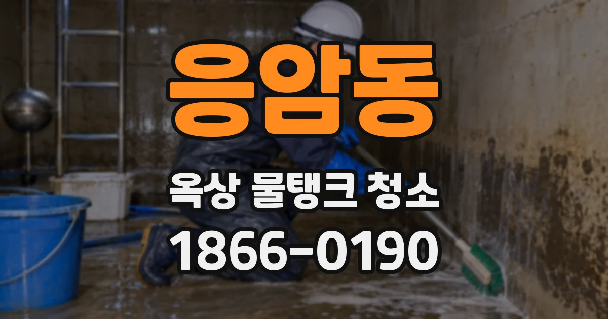 응암동 옥상 물탱크 청소