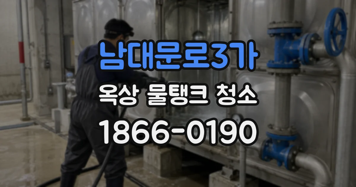 남대문로3가 옥상 물탱크 청소