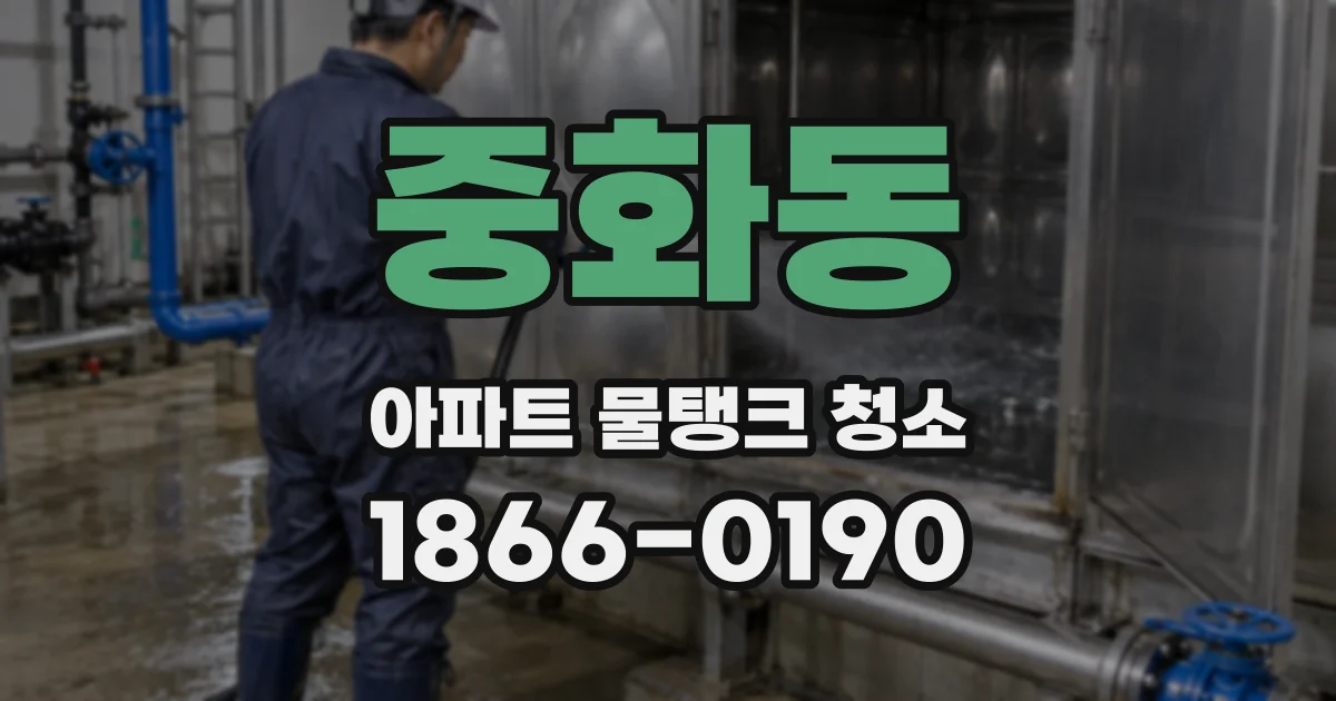 중화동 아파트 물탱크 청소