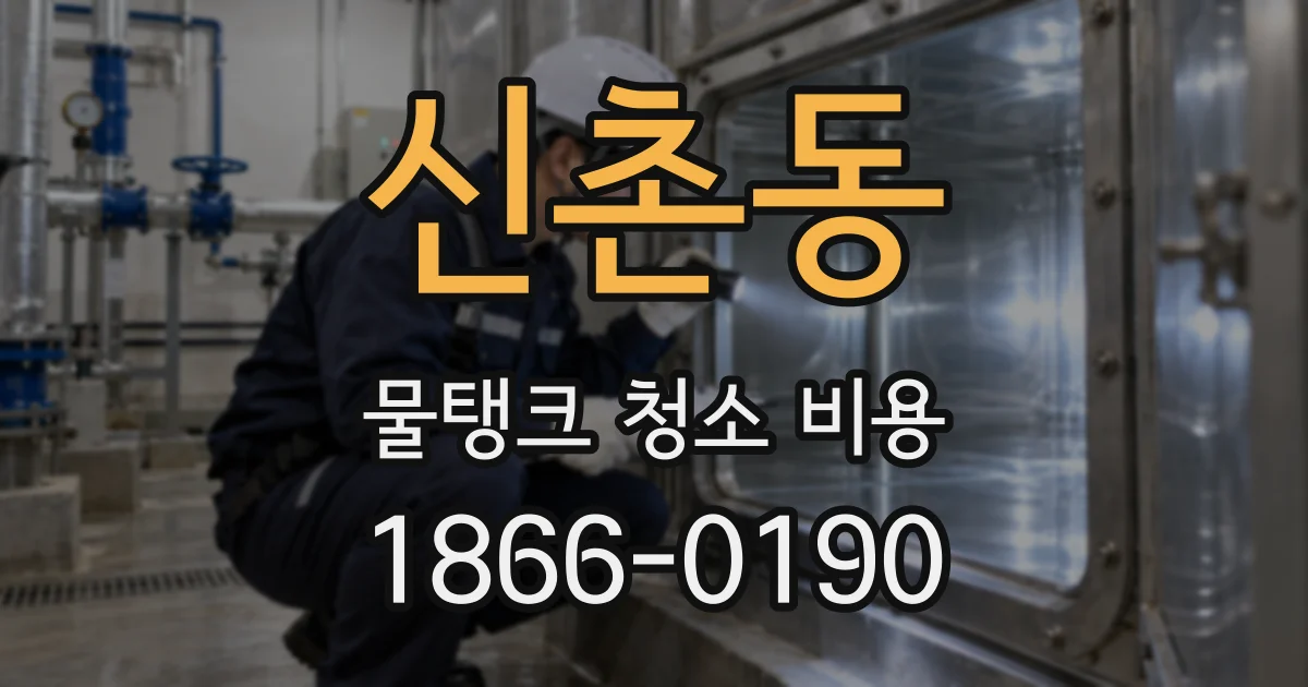 신촌동 물탱크 청소 비용